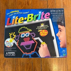 Hasbro Lite-Brite The Original Light Up Toy Blue Mr Potato Head Retro 2000